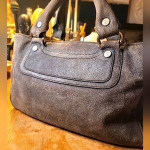 CELINE Tote Bag Boogie Bag Suede